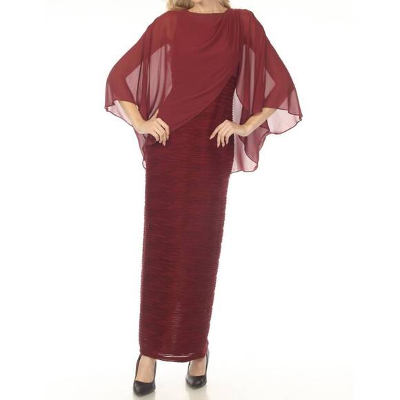 NEW JOSEPH RIBKOFF chiffon overlay ruched maxi evening dress in merlot - www.rajagirimanappuram.com NEW JOSEPH RIBKOFF chiffon overlay ruched maxi evening dress in merlot - www.rajagirimanappuram.com